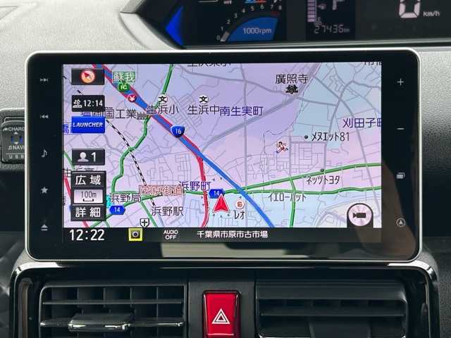 ダイハツ タント カスタム X スタイルセレクション 千葉県 2021(令3)年 2.8万km ブラックマイカメタリック 衝突被害軽減システム/純正ナビ/フルセグテレビ/Bluetooth/DVD/両側パワースライドドア/全方位カメラ/ハーフレザーシート/ロングスライドシート/ドライブレコーダー/スマートキー/プッシュスタート/ビルトインETC/オートライト/LEDヘッドランプ/コーナーセンサー/社外フロアマット/保証書/取扱説明書/タイヤ積込（純正アルミホイール付き）