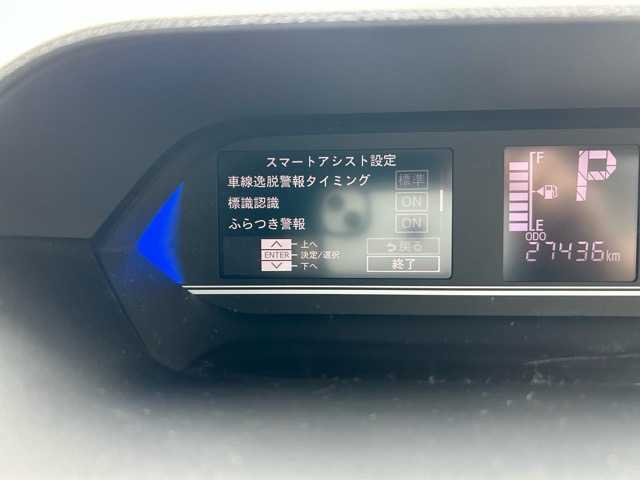 ダイハツ タント カスタム X スタイルセレクション 千葉県 2021(令3)年 2.8万km ブラックマイカメタリック 衝突被害軽減システム/純正ナビ/フルセグテレビ/Bluetooth/DVD/両側パワースライドドア/全方位カメラ/ハーフレザーシート/ロングスライドシート/ドライブレコーダー/スマートキー/プッシュスタート/ビルトインETC/オートライト/LEDヘッドランプ/コーナーセンサー/社外フロアマット/保証書/取扱説明書/タイヤ積込（純正アルミホイール付き）