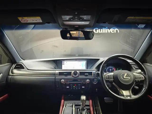 レクサス ＧＳ 200t Fスポーツ 群馬県 2016(平28)年 4.8万km ダークグレーマイカ 赤革シート/シートベンチレーション/三眼LEDライト/前席パワーシート/純正ナビ/バックカメラ/スマートキー/フルセグTV/ACC/レクサスセーフティ/パワーバックドア/ステアリングヒーター