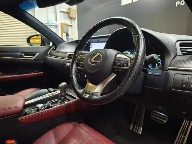 レクサス ＧＳ 200t Fスポーツ 群馬県 2016(平28)年 4.8万km ダークグレーマイカ 赤革シート/シートベンチレーション/三眼LEDライト/前席パワーシート/純正ナビ/バックカメラ/スマートキー/フルセグTV/ACC/レクサスセーフティ/パワーバックドア/ステアリングヒーター