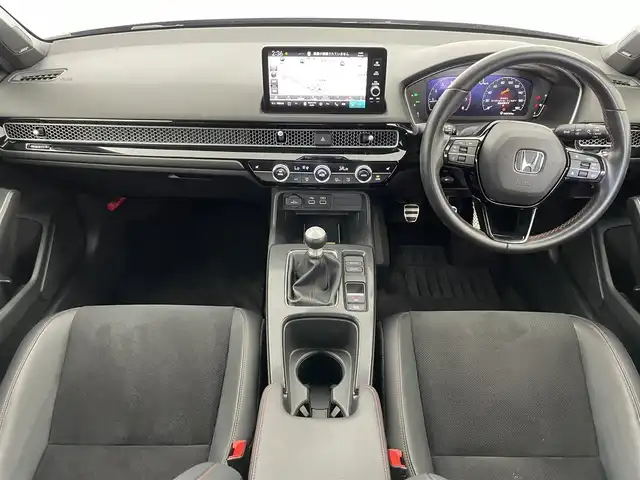 ホンダ シビック EX 富山県 2021(令3)年 5.1万km クリスタルブラックパール 6速MT/純正ナビ(AM/FM/USB/BT)/フルセグTV/バックカメラ/テールゲートスポイラー/衝突被害軽減ブレーキ/踏み間違い衝突軽減ブレーキ/レーダークルーズコントロール/レーンキープアシスト/置くだけ充電/ハーフレザーシート/コーナーセンサー/BSM/ROSSO MODELLO/前席シートヒーター/前席パワーシート/LEDヘッドライト/フォグランプ/オートライト/横滑り防止装置/ETC2.0/純正フロアマット/ドアバイザー/保証書/取扱説明書