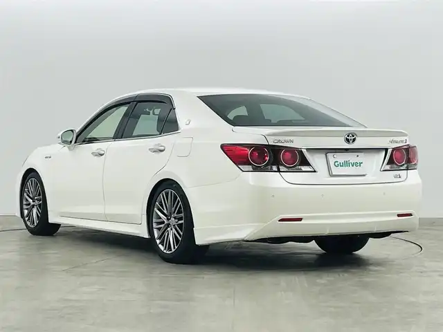 トヨタ クラウン ハイブリッド アスリートS 福島県 2015(平27)年 5.3万km ホワイトパールクリスタルシャイン サンルーフ/純正ナビ/・フルセグ/TV/CD/BD/BT/SD/USB/AUX/バックカメラ/クルーズコントロール/LEDオートライト/・フォグライト/パワーシート/・シートヒーター/・エアーシート/純正アルミホイール付きサマータイヤ/ダウンサス/純正ビルドインETC/ドラレコ/社外レーダー/ステアリングスイッチ/・ハンドルヒーター/プッシュスタート/・スマートキー