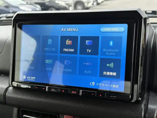 スズキ ジムニー XC 大分県 2021(令3)年 4.8万km ブルーイッシュブラックパール3 ・カロッツェリアナビ(CD/DVD/BT/SD)/・フルセグテレビ/・バックモニター/・衝突軽減ブレーキ/・レーンアシスト/・ETC/・ドライブレコーダー/・シートヒーター/・オートハイビーム/・ステアリングリモコン/・スマートキー/・プッシュスタートボタン/・純正アルミホイール