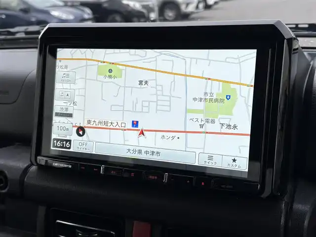 スズキ ジムニー XC 大分県 2021(令3)年 4.8万km ブルーイッシュブラックパール3 ・カロッツェリアナビ(CD/DVD/BT/SD)/・フルセグテレビ/・バックモニター/・衝突軽減ブレーキ/・レーンアシスト/・ETC/・ドライブレコーダー/・シートヒーター/・オートハイビーム/・ステアリングリモコン/・スマートキー/・プッシュスタートボタン/・純正アルミホイール