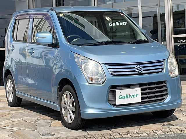 スズキ ワゴンＲ FX－LTD 静岡県 2012(平24)年 8.1万km フィズブルーパールメタリック 社外ナビ/・SDナビ/・DVD/・CD/・フルセグTV/・ラジオ/主要装備/・盗難防止装置/・アイドリングストップ/・シガーソケット/・オートエアコン/・ドアバイザー/・電動格納ミラー/・プッシュスタート/・スマートキー/・純正アルミホイール/・純正フロアマット/・エアバッグ