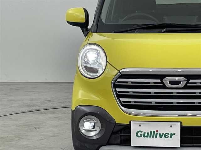 ダイハツ キャスト アクティバ G SAⅢ 福岡県 2018(平30)年 3.3万km レモンスカッシュクリスタルM 社外ディスプレイオーディオ/バックカメラ　/前後ドライブレコーダー　/コーナーセンサー　/衝突軽減ブレーキ　/横滑り防止　/アイドリングストップ　/プッシュスタート　/ステアリングリモコン　/純正１５インチＡＷ