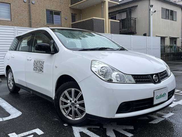 日産 ウイングロード 15B 広島県 2015(平27)年 13.5万km ホワイト /登録時走行距離/　　　　　　　134625キロ/ワンオーナー/純正ナビ/バックカメラ/地デジ/新車時整備手帳/　　【保証書】/取扱説明書/