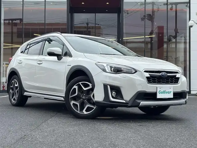 スバル ＸＶ ハイブリッド アドバンス 宮城県 2019(令1)年 9.8万km クリスタルホワイトP 登録時走行距離97831km/純正ナビ/フルセグTV/CD/DVD/Bluetooth/追従クルーズコントロール/パワーシート/スマートキー/プッシュスタート/バックカメラ/コーナーセンサー/純正フロアマット/衝突軽減ブレーキ/純正アルミホイール/オートライト/ドライブレコーダー/ブラインドスポット/ドアバイザー