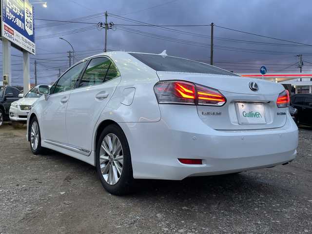 レクサス ＨＳ 250h バージョンC 福島県 2013(平25)年 11.6万km ホワイトパールクリスタルシャイン 純正ナビ/BT/MSV/CD/DVD/プッシュスタート/スマートキー/追従クルーズコントロール/ETC/ドライブレコーダー前後/レザーシート/両席シートヒーター/コーナーセンサー前後/オートライト/電格ミラー/社外AW/テレビキャンセラー