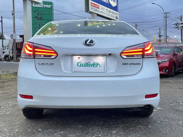 レクサス ＨＳ 250h バージョンC 福島県 2013(平25)年 11.6万km ホワイトパールクリスタルシャイン 純正ナビ/BT/MSV/CD/DVD/プッシュスタート/スマートキー/追従クルーズコントロール/ETC/ドライブレコーダー前後/レザーシート/両席シートヒーター/コーナーセンサー前後/オートライト/電格ミラー/社外AW/テレビキャンセラー