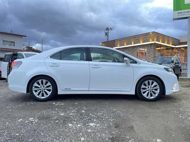 レクサス ＨＳ 250h バージョンC 福島県 2013(平25)年 11.6万km ホワイトパールクリスタルシャイン 純正ナビ/BT/MSV/CD/DVD/プッシュスタート/スマートキー/追従クルーズコントロール/ETC/ドライブレコーダー前後/レザーシート/両席シートヒーター/コーナーセンサー前後/オートライト/電格ミラー/社外AW/テレビキャンセラー