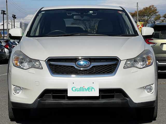 スバル インプレッサ ＸＶ ハイブリッド 2．0i－L アイサイト 道央・札幌 2014(平26)年 11.9万km サテンホワイトパール ４WD/社外SDナビ/AM/FM/BT/SD/CD/DVD/フルセグ/衝突被害軽減ブレーキ/アイサイト/横滑り防止装置/レーダークルーズコントロール/レーンキープアシスト/バックカメラ/ビルトインETC/前席パワーシート/革巻きステアリング/ステアリングリモコン/パドルシフト/MTモード付AT/プッシュスタート/スマートキー/キセノンヘッドライト/オートライト/フォグランプ/電動格納ミラー/ウィンカーミラー/純正フロアマット