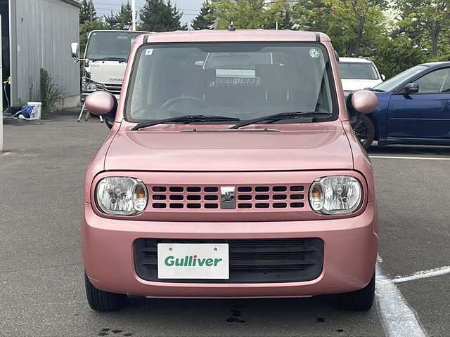 スズキ ラパン G 青森県 2011(平23)年 5.5万km チェリーピンクパールメタリック ・4WD/・純正フロアマット/・ABS/・プッシュスタート/・スマートキー/・シートヒーター/・ライトレベライザ/・純正フロアマット/・ドアバイザー