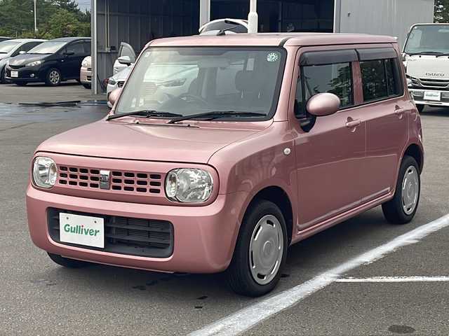 スズキ ラパン G 青森県 2011(平23)年 5.5万km チェリーピンクパールメタリック ・4WD/・純正フロアマット/・ABS/・プッシュスタート/・スマートキー/・シートヒーター/・ライトレベライザ/・純正フロアマット/・ドアバイザー