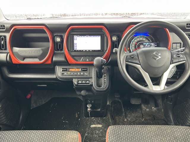 スズキ ハスラー HYBRID G 福島県 2023(令5)年 4.1万km ピンクⅡ ４ＷＤ/社外メモリナビ＆フルセグＴＶ/（ＤＶＤ＆ＢＴ＆ＣＤ）/衝突軽減ブレーキ/レーンキープアシスト/社外１５inアルミホイール/オートライト/ＬＥＤライト/ウィンカーミラー/電動格納ミラー/スマートキー/プッシュスタート/Ｗ＋サイドエアバッグ/横滑り防止装置/ＡＢＳ/純正フロアマット