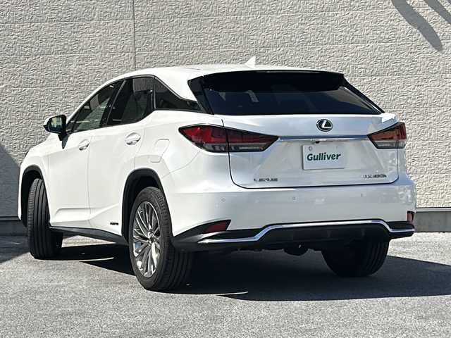 レクサス ＲＸ 450h バージョンL 滋賀県 2020(令2)年 4.8万km ソニッククォーツ 純正メーカーナビ/　【AM・FM/USB/Bluetooth/SD/TV】/バックカメラ　【全方位】/レザーシート/運転席・助手席　シートヒーター/エアーシート/全席　パワーシート/ステアリングヒーター/パワーバックドア/レーントレーシングアシスト/プリクラッシュセーフティー/ブラインドスポットモニター/パーキングサポートサポートアシスト/コーナーセンサー/クルーズコントロール/パーキングサポートブレーキ/ロードサインアシスト/横滑り防止システム/Autoハイビーム/プッシュスタート/電格ミラー/ドライブレコーダー/ETC2.0