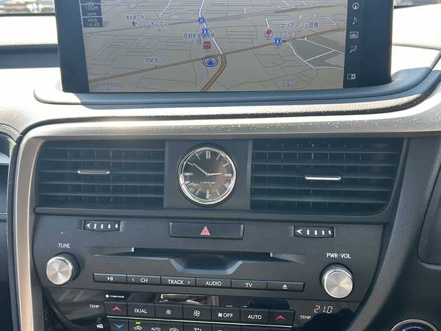 レクサス ＲＸ 450h バージョンL 滋賀県 2020(令2)年 4.8万km ソニッククォーツ 純正メーカーナビ/　【AM・FM/USB/Bluetooth/SD/TV】/バックカメラ　【全方位】/レザーシート/運転席・助手席　シートヒーター/エアーシート/全席　パワーシート/ステアリングヒーター/パワーバックドア/レーントレーシングアシスト/プリクラッシュセーフティー/ブラインドスポットモニター/パーキングサポートサポートアシスト/コーナーセンサー/クルーズコントロール/パーキングサポートブレーキ/ロードサインアシスト/横滑り防止システム/Autoハイビーム/プッシュスタート/電格ミラー/ドライブレコーダー/ETC2.0