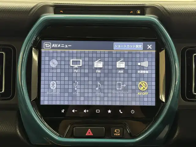 スズキ ハスラー HYBRID X 三重県 2020(令2)年 7.3万km デニムブルー ガンメタリック 2トーン マイルドハイブリッド/FF/インパネCVT/【OP】純正 9インチメモリーナビ/（CD/DVD/TV/FM/AM/Bluetooth/USB/iPod/SmartPhoneLink/AppleCarPlay/AndroidAuto）/【OP】全方位モニター/スズキセーフティサポート/・デュアルカメラブレーキサポート/・車線逸脱警報機能／ふらつき警報機能/・リヤパーキングセンサー/・標識認識機能（車両進入禁止、はみ出し通行禁止、最高速度、一時停止）/・先行車発進お知らせ機能/など/装備/・シートヒーター（D/N）/・オートエアコン/・オートライト/・LED ヘッドランプ＋フロントフォグランプ/・ハイビームアシスト/・ステアリングスイッチ/・プッシュスタート/・電動格納ドアミラー（ウインカーランプ付）/・純正15inAW/・保/・スマートキーx2/など