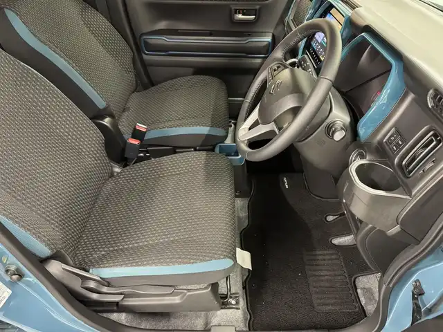 スズキ ハスラー HYBRID X 三重県 2020(令2)年 7.3万km デニムブルー ガンメタリック 2トーン マイルドハイブリッド/FF/インパネCVT/【OP】純正 9インチメモリーナビ/（CD/DVD/TV/FM/AM/Bluetooth/USB/iPod/SmartPhoneLink/AppleCarPlay/AndroidAuto）/【OP】全方位モニター/スズキセーフティサポート/・デュアルカメラブレーキサポート/・車線逸脱警報機能／ふらつき警報機能/・リヤパーキングセンサー/・標識認識機能（車両進入禁止、はみ出し通行禁止、最高速度、一時停止）/・先行車発進お知らせ機能/など/装備/・シートヒーター（D/N）/・オートエアコン/・オートライト/・LED ヘッドランプ＋フロントフォグランプ/・ハイビームアシスト/・ステアリングスイッチ/・プッシュスタート/・電動格納ドアミラー（ウインカーランプ付）/・純正15inAW/・保/・スマートキーx2/など
