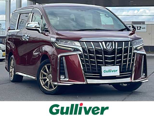 トヨタ アルファード SC 道北・旭川 2021(令3)年 7.6万km ダークレッドマイカメタリック ・4WD/・寒冷地仕様/・ワンオーナー/・禁煙車/・3眼LEDヘッドライト/・純正ナビBT/USB/フルセグ/・バックカメラ/・両側パワースライドドア/・ブラックレザーシート/・前席シートヒーター/エアシート/・前席パワーシート/・電動リアゲート/・トヨタセーフティセンス/PKSB/PCS/LDA/RSA/PKSB/・レーダークルーズコントロール/・アイドリングストップ/・一体型純正エンジンスターター/・フロントデアイサー/・リアフォグ/・オートライト/・オートマチックハイビーム/・フォグライト/・横滑り防止/・ビルトインETC/・前後ドライブレコーダー/・ハンドルヒーター/・ナノイー/・取説/保証書/・フロアマット/・スペアキー/・純正18インチアルミ冬タイヤ積込