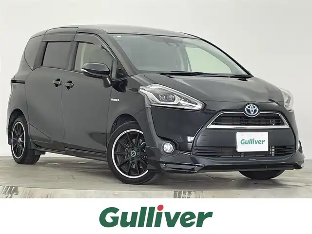 トヨタ シエンタ ハイブリッド G クエロ 宮城県 2018(平30)年 9.4万km ブラックマイカ TRDエアロ/衝突軽減ブレーキ/純正ナビ/・フルセグ/・Bluetooth/フリップダウンモニター/両側パワースライドドア/ビルトインETC2.0/純正16インチアルミホイール/シートヒーター/LEDヘッドライト/フォグランプ/フルセグ/純正ドライブレコーダー/スマートキー/プッシュスタート/スペアキー/保証書