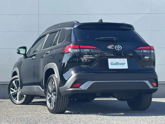 トヨタ カローラ クロス ハイブリッド Z 茨城県 2022(令4)年 3.7万km アティチュードブラックマイカ 純正ディスプレイオーディオ/　(AM/FM/USB/Bluetooth/Miracast)/全方位カメラ/追従型クルーズコントロール/ETC/LEDヘッドライト/ハーフレザーシート/シートヒーター/パワーシート/電動リアゲート/純正アルミホイール/レーンキープアシスト/オートライト/パワーステアリング