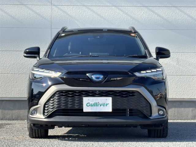 トヨタ カローラ クロス ハイブリッド Z 茨城県 2022(令4)年 3.7万km アティチュードブラックマイカ 純正ディスプレイオーディオ/　(AM/FM/USB/Bluetooth/Miracast)/全方位カメラ/追従型クルーズコントロール/ETC/LEDヘッドライト/ハーフレザーシート/シートヒーター/パワーシート/電動リアゲート/純正アルミホイール/レーンキープアシスト/オートライト/パワーステアリング