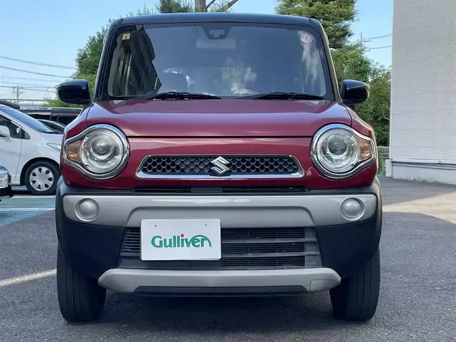 スズキ ハスラー G 静岡県 2014(平26)年 9.8万km フェニックスレッドパール/ブルーイッシュブラックパール ワンオーナー/レーダーブレーキサポート/純正CDデッキ/運転席シートヒーター /ETC/HIDヘッドライト/スマートキー/保証書/取扱説明書/H29/R1/3/5点検記録簿有
