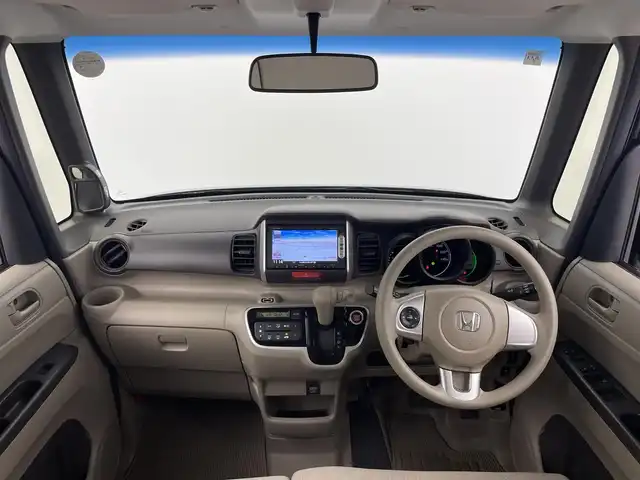 ホンダ Ｎ ＢＯＸ G Lパッケージ 大分県 2015(平27)年 6.5万km スマートブラック 純正ナビ/【CD/ワンセグ/FM/AM】/バックカメラ/片側パワースライドドア/ヘッドライトレベライザー/スマートキー/プッシュスタート/ステアリングスイッチ/横滑り防止装置/ハロゲンヘッドライト/純正アルミキャップ/純正フロアマット/電動格納ミラー