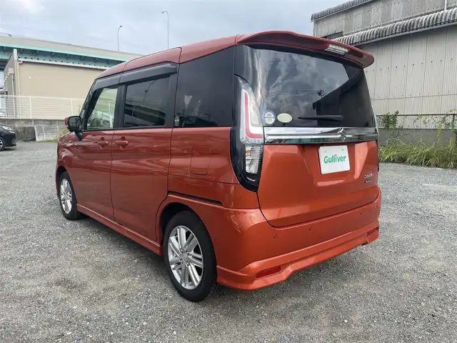 スズキ ソリオ HV MZ 福岡県 2022(令4)年 2.8万km フレイムオレンジPM 純正ナビ　ＤＶＤ　フルセグ　/全方位カメラ　/両側パワスラ　/ＨＵＤ　/ＥＴＣ　/スマートキー　/コーナーセンサー　/フロントシートヒーター　/衝突軽減ブレーキ　/ｉ－ｓｔｏｐ　/純正１５インチＡＷ　/クルコン　/ＬＥＤヘッドライト　/レーンキープアシスト/保証書・取説・スペアキー