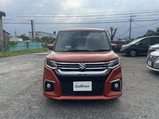 スズキ ソリオ HV MZ 福岡県 2022(令4)年 2.8万km フレイムオレンジPM 純正ナビ　ＤＶＤ　フルセグ　/全方位カメラ　/両側パワスラ　/ＨＵＤ　/ＥＴＣ　/スマートキー　/コーナーセンサー　/フロントシートヒーター　/衝突軽減ブレーキ　/ｉ－ｓｔｏｐ　/純正１５インチＡＷ　/クルコン　/ＬＥＤヘッドライト　/レーンキープアシスト/保証書・取説・スペアキー