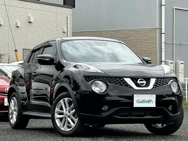 日産 ジューク 15RX Vセレクション 宮城県 2020(令2)年 6.7万km スーパーブラック ワンオーナー/純正ナビ/(AM、FM、フルセグTV、BT、CD、DVD)/純正前後ドラレコ/ＥＴＣ２．０/純正アルミサマータイヤ/(215/55R17)/社外アルミスタッドレスタイヤ/(205/60R16)/プッシュスタートボタン/スペアキー×１/アラウンドビューモニター/バックカメラ/よこすべり防止/アイドリングストップ切り替え/プリクラッシュセーフティー/車線逸脱システム/オートライト