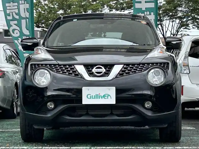 日産 ジューク 15RX Vセレクション 宮城県 2020(令2)年 6.7万km スーパーブラック ワンオーナー/純正ナビ/(AM、FM、フルセグTV、BT、CD、DVD)/純正前後ドラレコ/ＥＴＣ２．０/純正アルミサマータイヤ/(215/55R17)/社外アルミスタッドレスタイヤ/(205/60R16)/プッシュスタートボタン/スペアキー×１/アラウンドビューモニター/バックカメラ/よこすべり防止/アイドリングストップ切り替え/プリクラッシュセーフティー/車線逸脱システム/オートライト