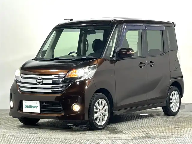 日産 デイズ ルークス ハイウェイスターX 大阪府 2014(平26)年 4.7万km モカブラウンP carrozzeriaナビTV 360カメラ 後席モニター パワースライドドア スマートキー プッシュスタート アイドリングストップ オートエアコン ETC