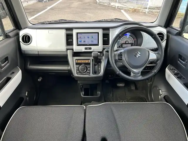 スズキ ハスラー Jスタイル 和歌山県 2015(平27)年 7万km ブルーイッシュブラックパール 社外ナビ(KENWOOD)/フルセグTV/DVD再生/Bluetooth/バックカメラ/ETC/ドラレコ/衝突軽減ブレーキ/横滑り防止機能/オートライト/フォグランプ/シートヒーター/アイドリングストップ/ハンドルスイッチ/プッシュスタート/スマートキー/革巻きハンドル