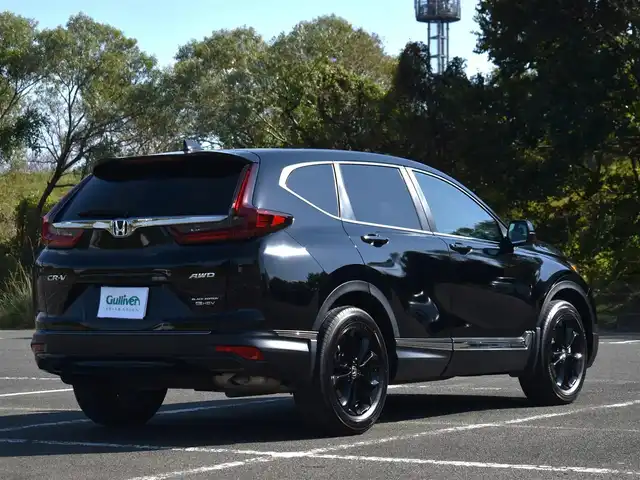 ホンダ ＣＲ－Ｖ ハイブリッド e:HEV EX ブラックED 福岡県 2021(令3)年 6.3万km クリスタルブラックパール 純正Gathersインターナビ【VRU-215CVi】/フルセグTV・BT・CD・DVD・FM・AM・Apple Carplay/電動パノラミックサンルーフ/バックカメラ/ビルトインETC2.0/ナビ連動ドライブレコーダー【DRH-204VD】/アドバンスドルームミラー/パワーバックドア/レザーシート/パワーシート（D席メモリ機能）/革巻きステアリング/ステアリングヒーター/パドルシフト/ホンダセンシング/レーダークルーズコントロール/ブラインドスポットモニター/純正18インチアルミホイール/イルミネーション付スカッフプレート/ブレーキホールド/保証書・取説