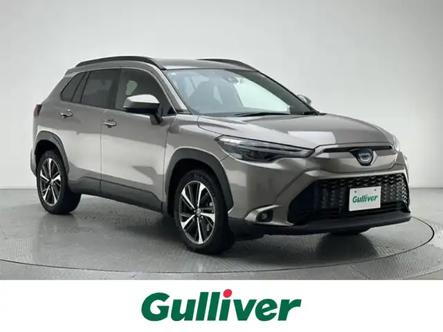 トヨタ カローラ クロス ハイブリッド Z 兵庫県 2022(令4)年 4万km アバンギャルドブロンズメタリック 純正ディスプレイオーディオ/社外ミラー型ドライブレコーダー/バックカメラ/コーナーセンサー/ルーフレール/LEDヘッドライト/LEDフォグランプ/ハーフレザーシート/パワーシート/パワーバックドア/ヘッドライトレベライザー/ビルトインETC/LTA/PKSB/RSA/純正フロアマット/オートハイビーム/社外AW付スタッドレス4本積込/スペアキー