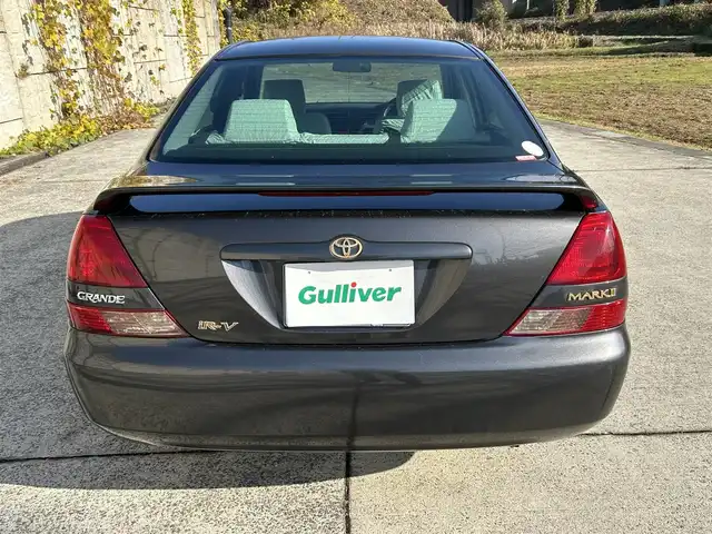 トヨタ マークⅡ グランデ iR－V 長崎県 2001(平13)年 15.4万km ダークグレーマイカM 純正CD/ETC/D席パワーシート/オートライト/電動格納ミラー/木目調パネル/ドアバイザー