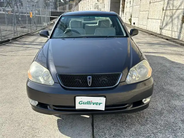 トヨタ マークⅡ グランデ iR－V 長崎県 2001(平13)年 15.4万km ダークグレーマイカM 純正CD/ETC/D席パワーシート/オートライト/電動格納ミラー/木目調パネル/ドアバイザー