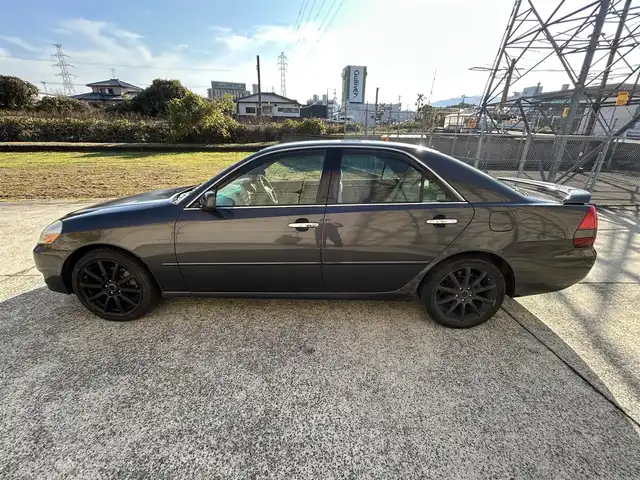 トヨタ マークⅡ グランデ iR－V 長崎県 2001(平13)年 15.4万km ダークグレーマイカM 純正CD/ETC/D席パワーシート/オートライト/電動格納ミラー/木目調パネル/ドアバイザー