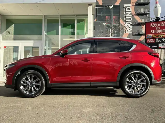 マツダ ＣＸ－５ XD エクスクルーシブモード 道央・札幌 2020(令2)年 2.6万km ソウルレッドクリスタルM ・４WD/・ワンオーナー/・衝突軽減ブレーキ/・ディーゼルターボ/・全方位カメラ/・純正ナビ/　CD＆DVD＆BT＆USB＆フルセグTV/・レザーシート/・パワーシート/・パワーバックドア/・コーナーセンサー/・レーンキープアシスト/・ブラインドスポットモニター/・ヒルディセントコントロール/・アイドリングストップ/・レーダークルーズコントロール/・MT付きAT/・パドルシフト/・オートエアコン/・オートライト/・レインセンサーワイパー/・プッシュスタート/・スマートキー/・ETC/・オートリトラミラー/・ドライブレコーダー/・BOSEスピーカー/・純正フロアマット/・ドアバイザー/・フォグライト/・ウィンカーミラー/・LEDヘッドライト/・純正19インチAW/・ルーフレール