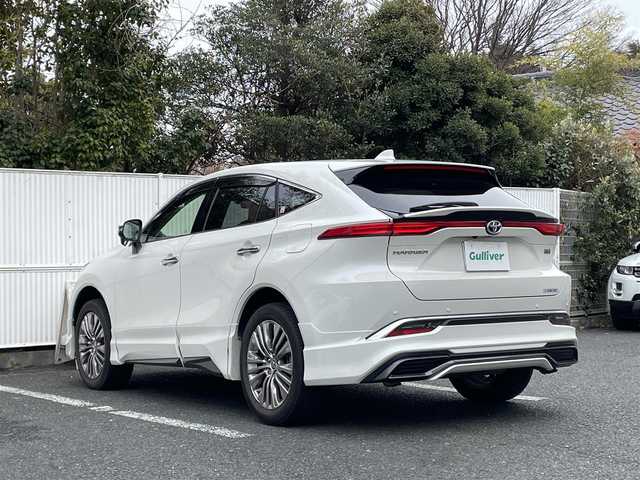 トヨタ ハリアー ハイブリッド Z 福島県 2020(令2)年 2.5万km ホワイトパールクリスタルシャイン ・ワンオーナー/・Toyota　safety　sense/・プリクラッシュセーフティ/・レーンアシスト/・レーダークルーズコントロール/・クリアランスソナー/・デジタルインナーミラー/・ナノイー X/・スマートキー/・スペアキー/・ヘッドアップディスプレイ/・JBLプレミアムサウンドシステム/・バックカメラ/・純正ビルトインETC2.0/・ハーフレザーシート/・ドアバイザー/・ドアミラーウインカー/・ハンズフリーパワーバックドア/・純正１９インチAW