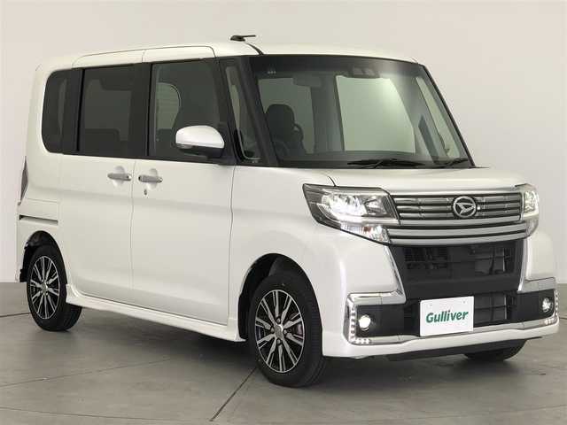 ダイハツ タント カスタムX トップED LTD SAⅢ 愛知県 2018(平30)年 3.5万km パールホワイトⅢ 純正7インチメモリナビ　　/　　・CD/DVD/BT/フルセグ/USBポート/ドライブレコーダー/アラウンドビューモニター/ステアリングリモコン/ベンチシート/シートヒーター/両側パワースライドドア/コーナーセンサー/純正14インチアルミホイール/プッシュスタート/スマートアシスト/　　・衝突回避支援ブレーキ　　　　/　　・車線維持支援/　　・先行車発進お知らせ/　　・オートハイビーム/スマートキー/LEDヘッドライト/フォグランプ