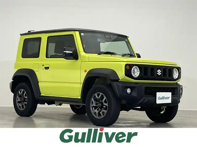 スズキ ジムニー シエラ JC 滋賀県 2023(令5)年 1.2万km キネティックイエロー/ブラック 禁煙車/純正ナビ/Bluetooth/SD/USB/フルセグテレビ/バックカメラ/シートヒーター /クルーズコントロール/ビルトインETC/セーフティサポート/・デュアルセンサーブレーキサポート/・車線逸脱警報機能/・ふらつき警報機能/・先行車発進お知らせ機能/・標識認識機能/・ハイビームアシスト/LEDヘッドライト/ドライブレコーダー