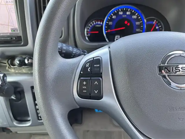 日産 ＮＶ１００クリッパー リオ G 道南・函館 2019(平31)年 3.8万km ガーデニングアクアM ワンオーナー/4WD/エマージェンシーブレーキ/純正メモリーナビ/　○フルセグTV/　○CD/AM/FM/BT/USB/バックカメラ/両側パワースライドドア/運転席シートヒーター/エンジンスターター(カーメイト製)/社外オートクルーズ付スロコン(Pivot 3-drive　α)/社外電圧チェッカー/社外アルミ製アクセルブレーキペダル/横滑り防止装置/HIDライト/フォグランプ/ステアリングスイッチ/スマートキー　2本/メカニカルキー　別途1本あり/純正フロアマット/純正ドアバイザー/ETC/保証書/取扱説明書