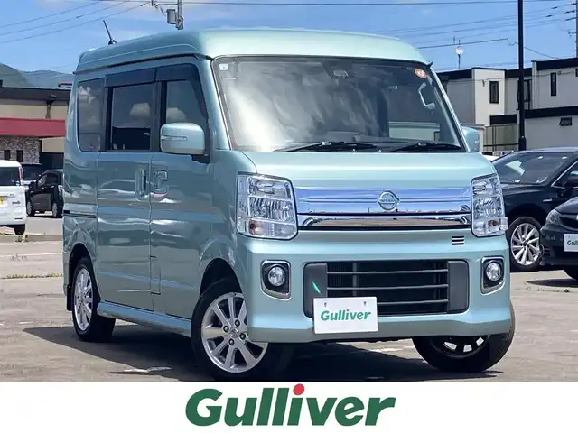 日産 ＮＶ１００クリッパー リオ G 道南・函館 2019(平31)年 3.8万km ガーデニングアクアM ワンオーナー/エマージェンシーブレーキ/純正メモリーナビ/バックカメラ/両側パワースライドドア/運転席シートヒーター/エンジンスターター/社外オートクルーズ付スロコン(Pivot 3-drive　α)/社外電圧チェッカー/社外アルミ製アクセルブレーキペダル/横滑り防止装置/HIDライト/フォグランプ/ステアリングスイッチ/スマートキー　2本/メカニカルキー　別途1本あり/純正フロアマット/純正ドアバイザー/ETC/保証書/取扱説明書