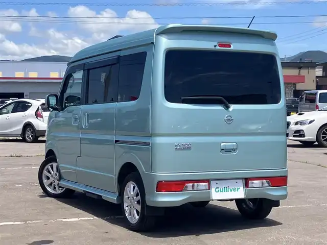 日産 ＮＶ１００クリッパー リオ G 道南・函館 2019(平31)年 3.8万km ガーデニングアクアM ワンオーナー/エマージェンシーブレーキ/純正メモリーナビ/バックカメラ/両側パワースライドドア/運転席シートヒーター/エンジンスターター/社外オートクルーズ付スロコン(Pivot 3-drive　α)/社外電圧チェッカー/社外アルミ製アクセルブレーキペダル/横滑り防止装置/HIDライト/フォグランプ/ステアリングスイッチ/スマートキー　2本/メカニカルキー　別途1本あり/純正フロアマット/純正ドアバイザー/ETC/保証書/取扱説明書