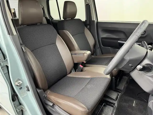 スズキ ハスラー Jスタイル Ⅲ 福岡県 2018(平30)年 6.8万km オフブルーメタリック/スチールシルバー2トーン 社外ナビ／フルセグＴＶ　/バックカメラ　/ＥＴＣ　/前方ドライブレコーダー　/衝突軽減ブレーキ　/レーンキープ　/アイドリングストップ　/シートヒーター　/ルーフレール　/ハーフレザー　/純正１５インチＡＷ　/ＬＥＤライト