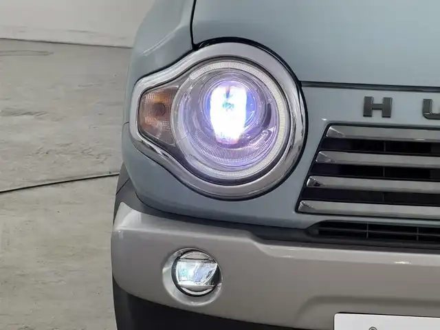 スズキ ハスラー Jスタイル Ⅲ 福岡県 2018(平30)年 6.8万km オフブルーメタリック/スチールシルバー2トーン 社外ナビ／フルセグＴＶ　/バックカメラ　/ＥＴＣ　/前方ドライブレコーダー　/衝突軽減ブレーキ　/レーンキープ　/アイドリングストップ　/シートヒーター　/ルーフレール　/ハーフレザー　/純正１５インチＡＷ　/ＬＥＤライト