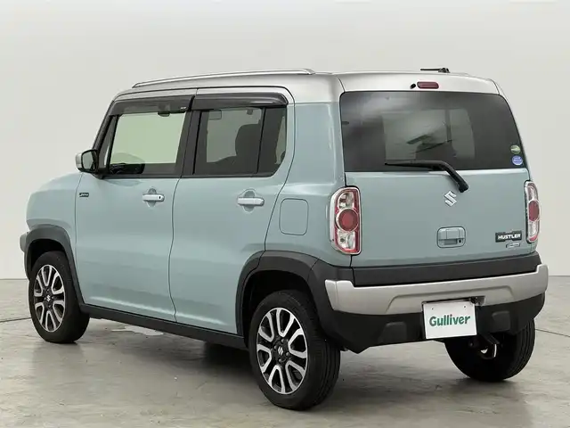 スズキ ハスラー Jスタイル Ⅲ 福岡県 2018(平30)年 6.8万km オフブルーメタリック/スチールシルバー2トーン 社外ナビ／フルセグＴＶ　/バックカメラ　/ＥＴＣ　/前方ドライブレコーダー　/衝突軽減ブレーキ　/レーンキープ　/アイドリングストップ　/シートヒーター　/ルーフレール　/ハーフレザー　/純正１５インチＡＷ　/ＬＥＤライト